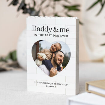 Personalised Keepsake Block Christmas Gift For Dad, 4 of 9