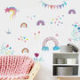 Bunting Rainbows Girl’s Room Decal Stickers, thumbnail 2 of 6
