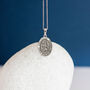 Personalised Oval Silver St Christopher Necklace, thumbnail 2 of 11