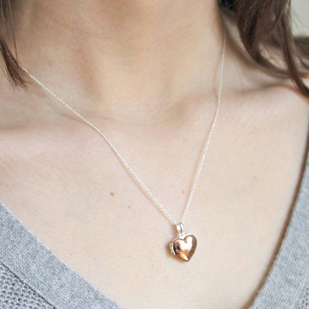 Personalised Message Heart Locket Necklace By Jamie London