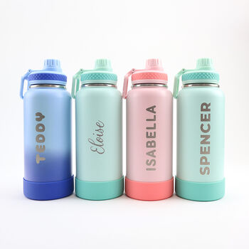 Personalised Stainless Steel Water Bottle 'Raid', 7 of 9