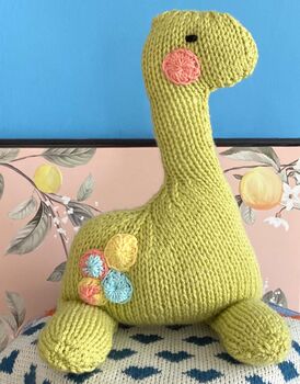 Cuddly Diplodocus Dinosaur Knitting Pattern, 2 of 2