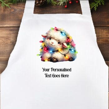 Personalised Sheep In Christmas Lights, 3 of 10