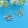 Cobweb Hoop Earrings, thumbnail 1 of 3