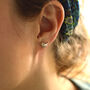Sterling Silver/18ct Gold Plated Wren Earrings, thumbnail 3 of 4