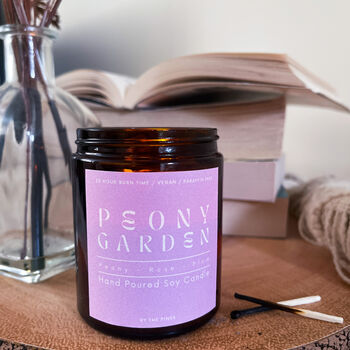 Peony Garden Apothecary Candle, 2 of 3