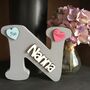 Personalised Nanna N Letter Mother's Day Gift Grey, thumbnail 3 of 3