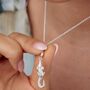Sterling Silver Crocodile Charm Necklace, thumbnail 1 of 6