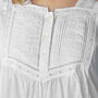 White Cotton Victorian Styled Panel Nightdress, thumbnail 7 of 7