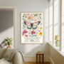 Natural History Museum Pink Butterfly Art Print, thumbnail 4 of 4