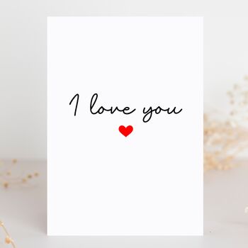 I Love You Valentine's Day Card, 2 of 4