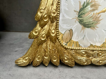 Aged Gold Coloured Peacock Photo Frame – 6x4 Inch Freestanding, 6 of 12