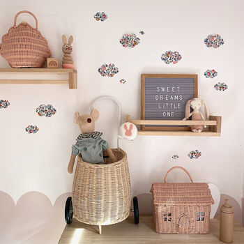 Liberty Fabric Cloud Wall Stickers, 2 of 8