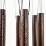 Custom 30 Inch Textured Bronze Wind Chime For Garden Decoration, thumbnail 7 of 12
