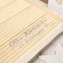 Personalised Unisex Fine Stripe Baby Blanket, thumbnail 1 of 12