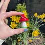 Hand Blown Glass Little Mushroom, thumbnail 2 of 4