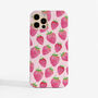 Pink Strawberry Phone Case, thumbnail 1 of 2