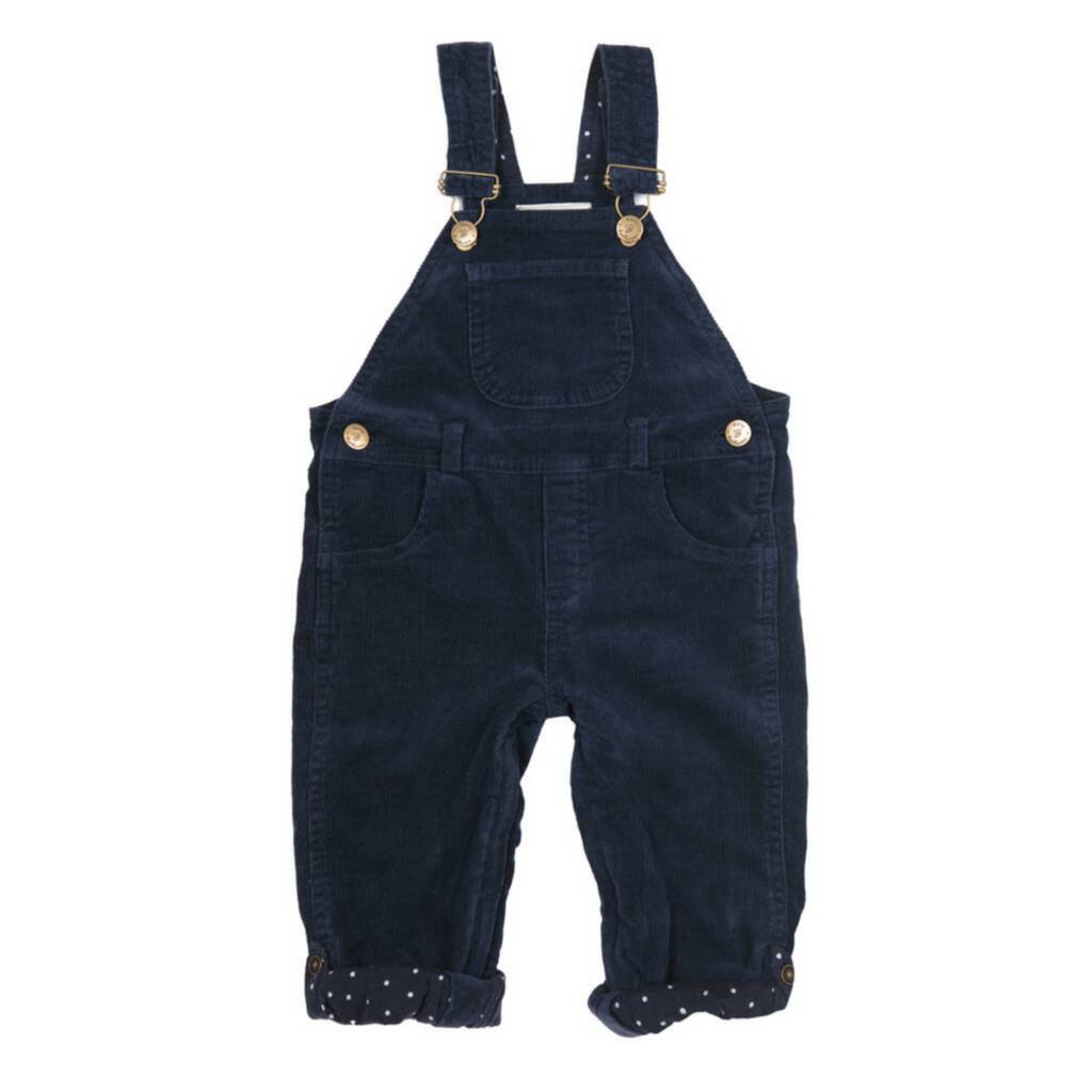 Navy Winter Corduroy Dungarees By Dotty Dungarees | notonthehighstreet.com