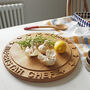 Large Personalised Round Wooden Stars Chopping Board, thumbnail 2 of 4