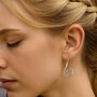 Musical Note Sterling Silver Drop Earrings, thumbnail 2 of 5