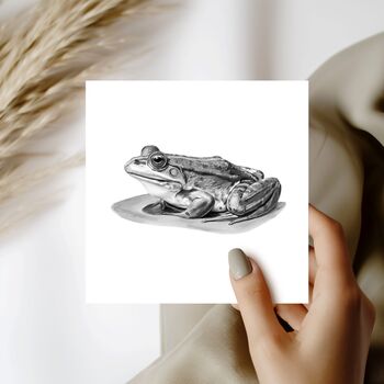 Marsh Frog Widlife Greeting Card, 2 of 6