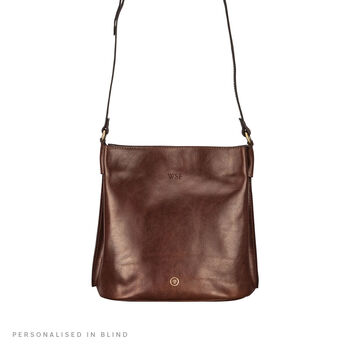 Women's Italian Leather Bucket Bag Handbag 'Palermo', 4 of 12