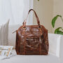 Large Leather Tote Bag, Brown, thumbnail 1 of 6