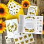 Sunflower Gatefold Wedding Invitation Suite, thumbnail 5 of 9