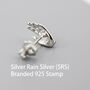 Sterling Silver Pair Of Hand Stud Earrings, thumbnail 11 of 12