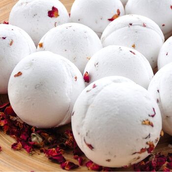 Rose Geranium Natural Bath Bomb, 2 of 11