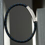 Mens Personalised Infinity Leather Bracelet, thumbnail 5 of 6