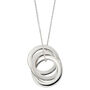 Silver Personalised Necklace With Interlinked Circles, thumbnail 2 of 5