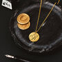 40th Birthday Gift For Her Engraved Personalised Disc Necklace, thumbnail 2 of 4