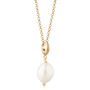 18ct Gold Baroque Pearl Charm Necklace, thumbnail 2 of 5