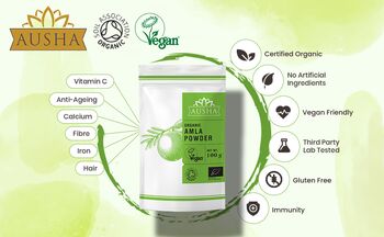 Organic Amla Powder 250g Immunity Hair Conditioner, 5 of 12