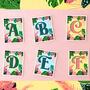 Tropical Leaf Letter Print, thumbnail 9 of 12
