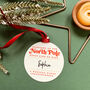 Personalised North Pole First Christmas Bauble, thumbnail 3 of 5