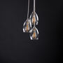 Three Way Clear Glass Small Cluster Pendant Light, thumbnail 7 of 7