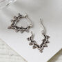Sterling Silver Arabesque Hoops, thumbnail 3 of 5