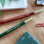 Set Of Two 'Merry And Bright' Christmas Pencils, thumbnail 1 of 8