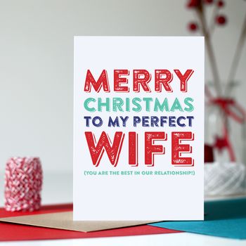 Merry Christmas To My Perfect Husband Card, 2 of 2