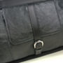 Handcrafted Black Leather Travel Bag, thumbnail 5 of 8