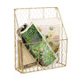 Two Brass Wire Home Storage Magazine Baskets, thumbnail 2 of 2