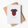 'Bonnie Bairn' Scottish New Baby Card With Real Tartan, thumbnail 2 of 6
