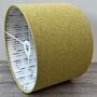 Ethan Yellow Geometric Pattern Double Sided Lampshades, thumbnail 6 of 8