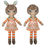 Large Doll And Doll's Dress Kit In Pale Pink, thumbnail 6 of 8