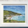 Cornwall, The Roseland, Upcycled Paper Collage Print, thumbnail 1 of 5