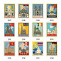 Personalised Travel Destination Papercut Stamp Print, thumbnail 6 of 9