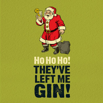 ‘Santa’s Gin’ Funny Christmas Card, 2 of 3
