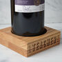 Oak Wine Bottle Holder 'Best Teacher Ever' | Special Gift | Teacher Gift | Oak | Wine Gift | Teacher Leaving Gift, thumbnail 1 of 2